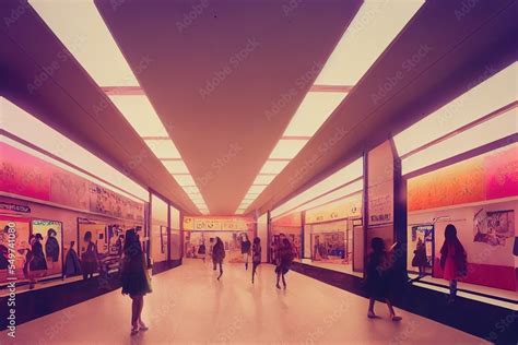 Interior of Shopping Mall Shops and Stores - Digital Art, 3D Render ...