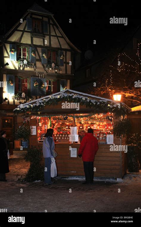 Christmas Market Booth Stock Photo Alamy