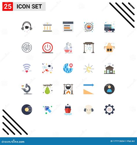 Paquete De Iconos De Vectores De Stock De 25 Signos Y Símbolos De Línea