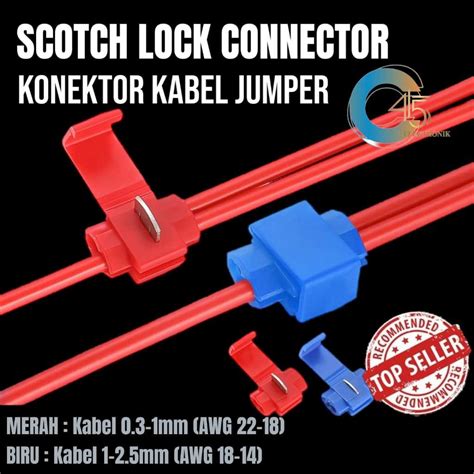 Jual Scotch Lock Quick Cable Connector Terminal Konektor Jumper Pack