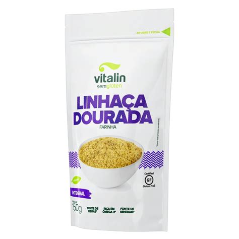 Farinha de Linhaça Dourada Integral Vitalin Pouch 150g TaíMax Ji paraná