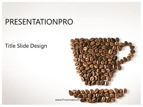 Coffee Bean Cup PowerPoint template - PresentationPro