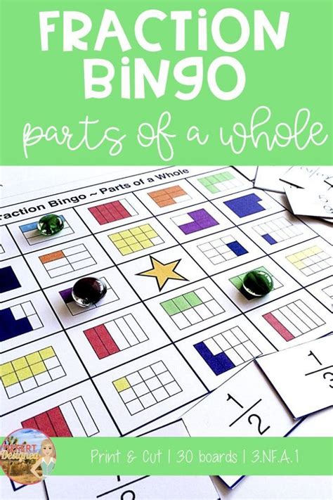 Fraction Bingo - Printable Bingo Cards