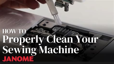 How To Properly Clean Your Janome Sewing Machine Youtube