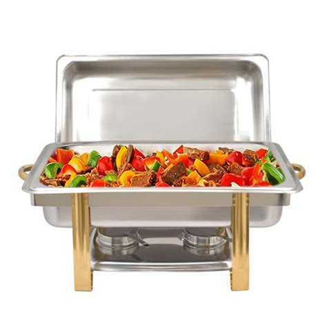 L Stainless Steel Chafer Chafing Dish Sets Buffet Catering Pans