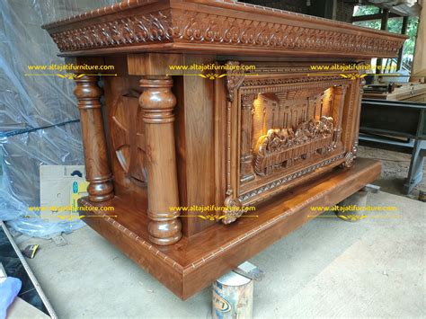 Meja Altar Katolik Kayu Jati Alta Jati Furniture