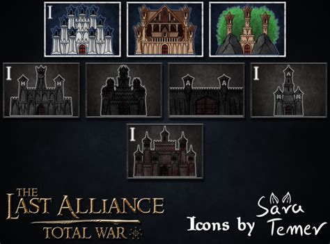 Lindon And Mordor Building Icons Image Last Alliance Total War Mod