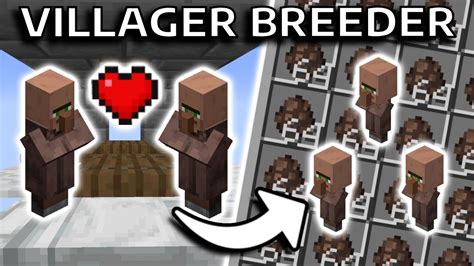 Minecraft Villager Breeder Infinite Villagers Youtube