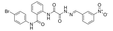 N 4 BROMOPHENYL 2 2 3 NITROBENZYLIDENE HYDRAZINO OXO AC AMINO