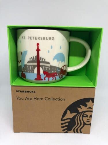 Starbucks You Are Here Collection St Petersburg Ceramic Coffee Mug New