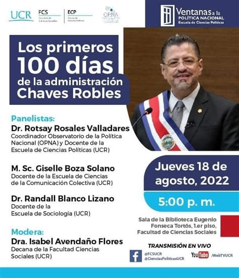 Los primeros 100 días de la administración Chaves Robles