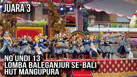 Juara Lomba Baleganjur Se Bali Puspem Badung Hut Mangupura No