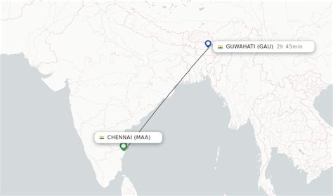 Direct Non Stop Flights From Chennai To Guwahati Schedules