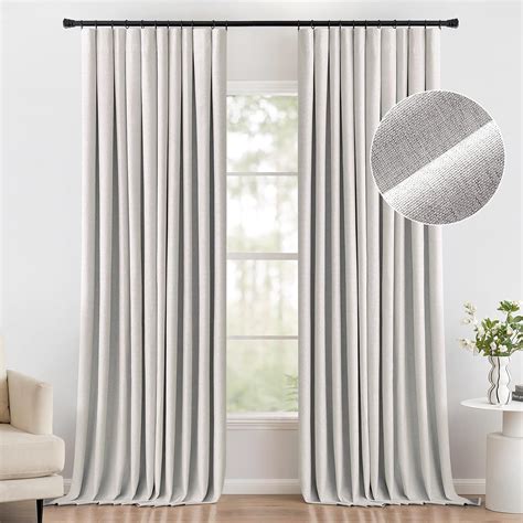 Amazon MIULEE 100 Blackout Curtains 84 Inches Long Linen Curtains