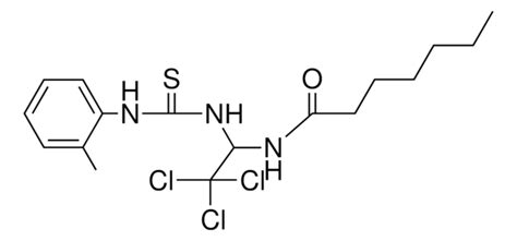 HEPTANOIC ACID 2 2 2 TRICHLORO 1 3 O TOLYL THIOUREIDO ETHYL AMIDE