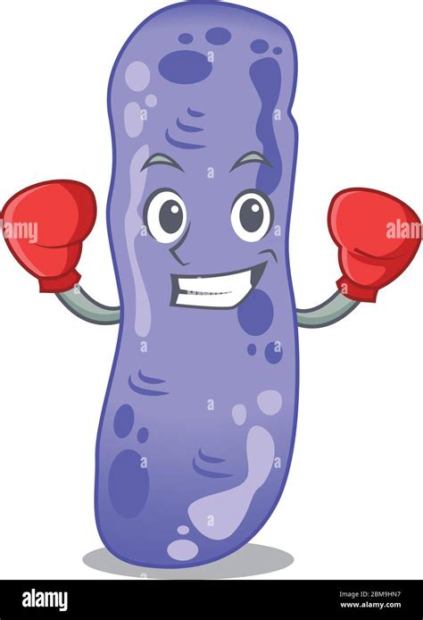 A Sporty Boxing Athlete Mascot Design Of Legionella With Red Boxing