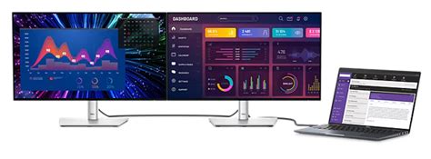 Dell UltraSharp IPS Black USB-C Hub Monitor — 24" FHD (1920x1080) 100Hz IPS (USBC-RJ45 / DUAL-DESK-KIT) (U-24FHD-USBC-RJ45-DUAL-DESK-KIT)