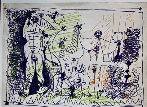 Original Pablo Picasso Poster 1957 Galerie Louise Leiris For Sale At