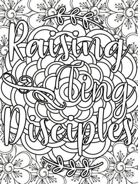 Bible Verse Coloring Pages Christian Lettering Coloring Page