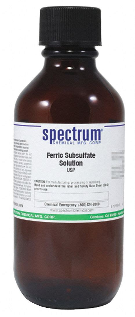 1310-45-8, 737.71, Ferric Subsulfate Solution, USP - 6PHW3|F1305-500ML ...