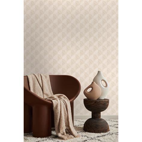 Origin Wallcoverings Eco Texture Vliesbehang 3D Motief Lichtbeige