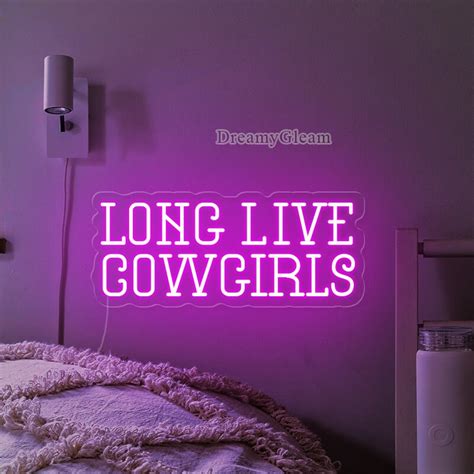 Long Live Cowgirls Neon Signvintage Western Lightrodeo T Etsy