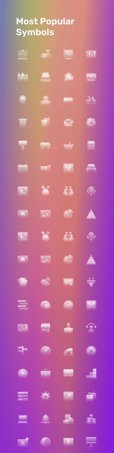 Glassy Icons Pack Behance