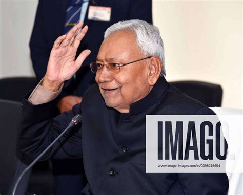 Patna India January Bihar Chief Minister Nitish Kumar Holding