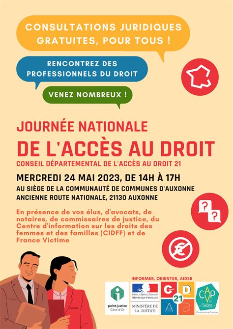 24 mai 2023 Journée Nationale de lAccès au Droit à Auxonne Conseil