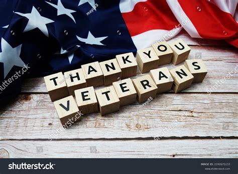 Thank You Veterans Alphabet Letter On Stock Photo 2192675133 | Shutterstock