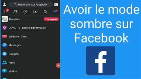 Comment Avoir Le Mode Sombre Sur Facebook Youtube