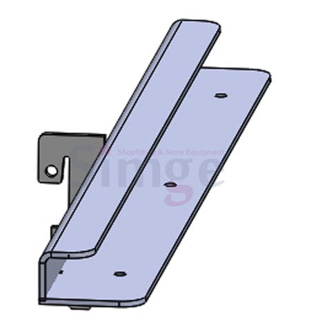 Metal Single Slotted Shelf Bracket