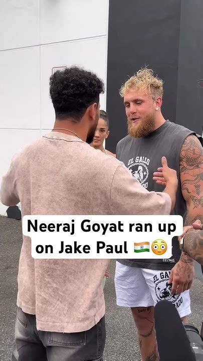 Indian Boxer Neeraj Goyat Ran Into Jake Paul 😳🇮🇳jakepaul India