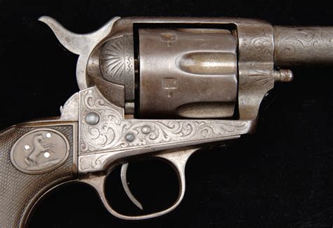 Rare Engraved Colt Sheriffs Model Single Action Army Revolver