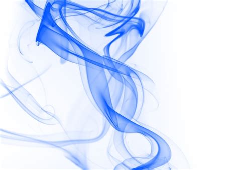 Premium Photo Beautiful Blue Smoke Abstract On White Background Ink