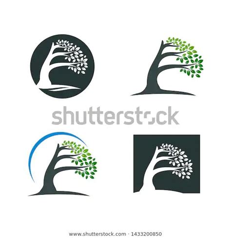 Tree Logo Template Environment Design Vector Stock Vector Royalty Free