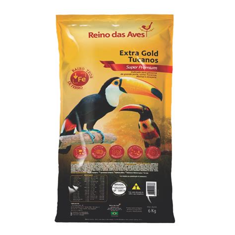 Extra Gold Tucano Kg Extrusada Reino Das Aves Shopee Brasil