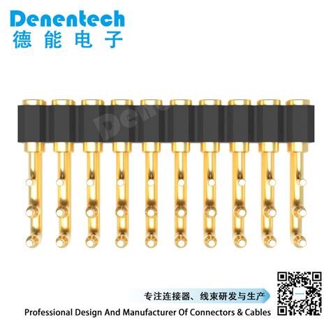 Denentech Gold Plated Mm H Mm Triple Row Female Right Angle Smt