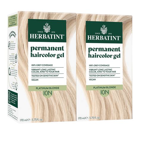 Herbatint Permanent Hair Dye For Women N Platinum Blonde Alcohol
