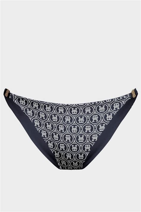 Tommy Hilfiger γυναικείο μαγιό bikini σλιπ double face TH Monogram Reversible Cheeky Bikini