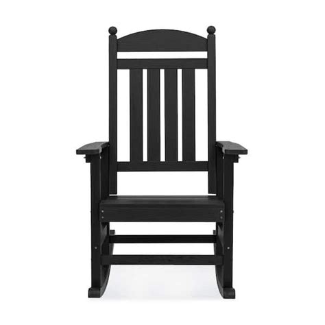 Lue Bona Oscar Black Hdps Recycled Plastic Weather Resistant Adirondack