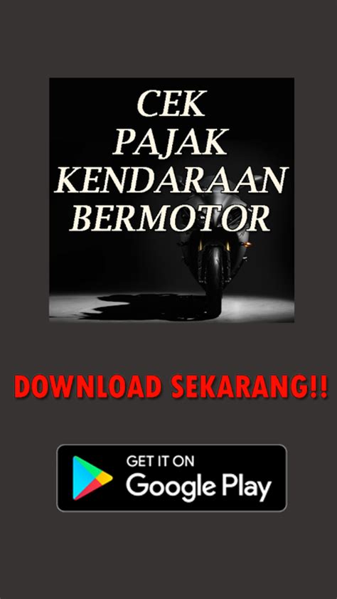 Cara Cek Pajak Kendaraan Bermotor Online Mudah Apk Android