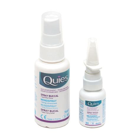 Quies Anti Ronflement Nocturne Pack Spray Buccal Et Nasal