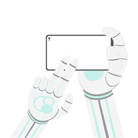 Artificial Intelligence Robot Machine Hand Arm Pose Smartphone 22381368 Png