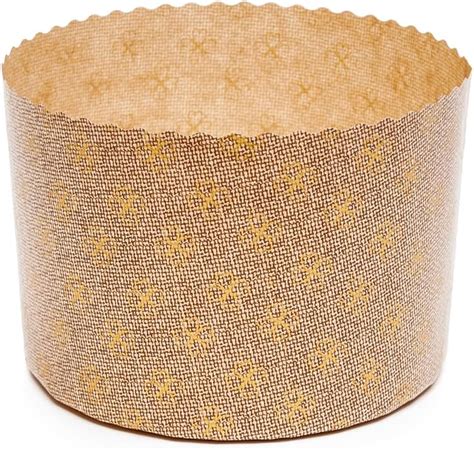 Ecopack Stampo In Carta Per Panettone Alto Da 1 Kg Adatto Al Forno