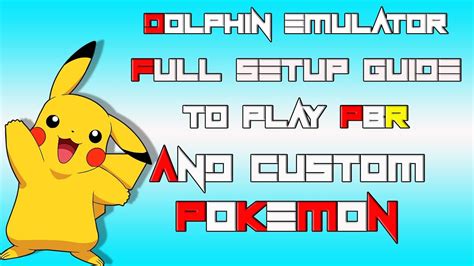 Dolphin Emulator Full Setup Guide To Play Pokemon Battle Revolution