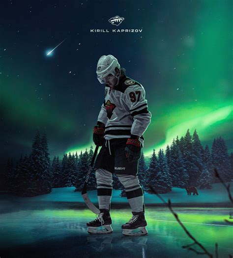 Download Kirill Kaprizov Against the Backdrop of Aurora Borealis