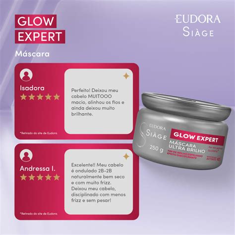 Máscara Capilar Ultra Brilho Siàge Glow Expert 250g Eudora