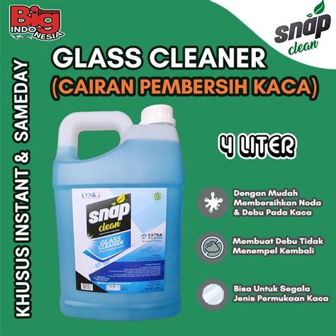 Jual Pembersih Kaca Glass Cleaner Snap Clean 4 Liter Instant Sameday