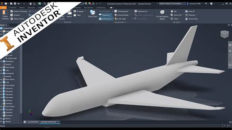 Autodesk Inventor Tutorial Aircraft Modeling Part Youtube